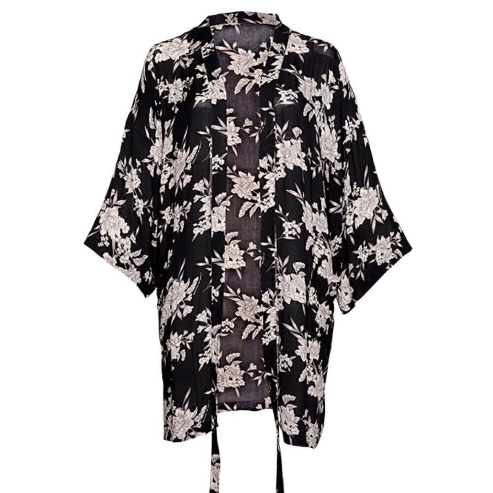 ‎Spiritual Gangster Women's Maya Kimono One Size